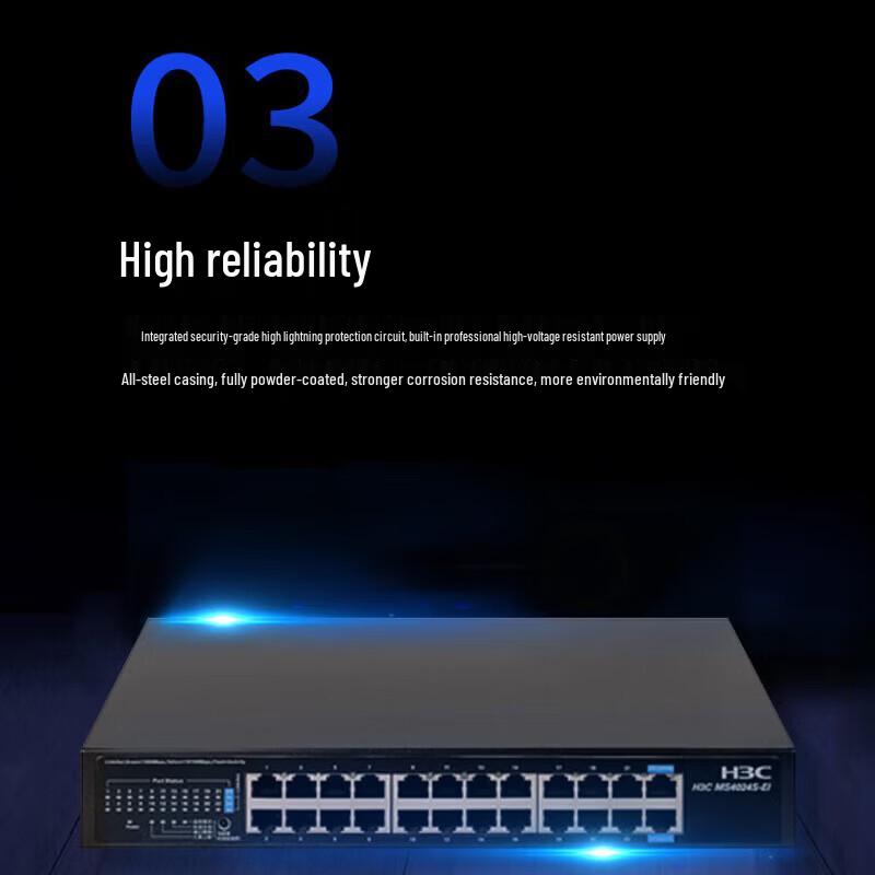 H3C MS4024S-EI 24-Port Gigabit Unmanaged Security Switch
