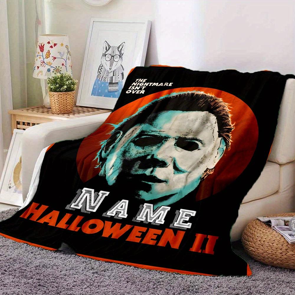 Michael Myers Halloween Night Customized Your Name Blanket Lightweight And Comfortable Warm Blanket Suitable For Bed Home Chair Office Sofa Camping