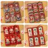 6Pcs Year of The Dragon Red Packet Joyful Celebrations Thickened Cartoon Pattern Vibrant Symbolic Red Envelopes