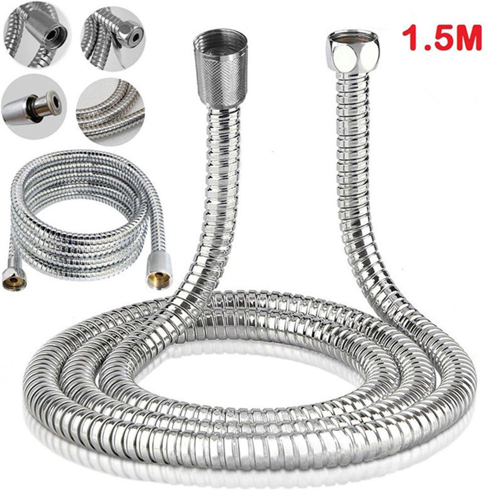 1.5m High Quality Stainless Steel Bathroom Supplies Flexible Water Pipe Plumbing Hoses Shower Tube