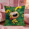MMarsupilamis Cute Anime Cushion Cover Premium Comfort Reversible Pillow Cove Two In One Design For Any Room  Car Interior