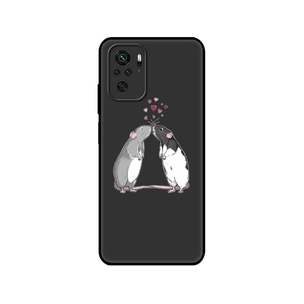 Черный чехол из ТПУ для Samsung Galaxy A12 A22 A32 A42 A52 A72 4g 5g S21 PLUS Ultra задняя крышка Мышь Крыса