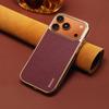 Denior Leather Phone Case IPhone 18 Pro Max 17 16 15 Series Vintage Electroplated Business Protective Cover