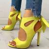 2025 Summer Street Style Fashion Open Toe Women Sandals Thin Heels Hollow Out Printing Gladiator Sandalias Ladies Shoes WSH5312