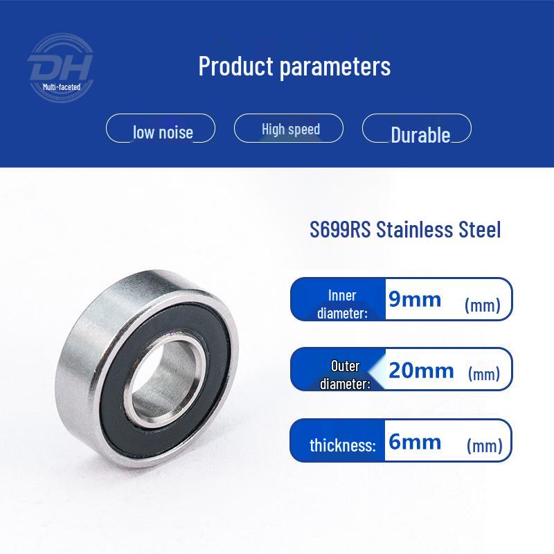 Stainless Steel Miniature Bearings: S6900ZZ, S6901ZZ, S6902ZZ, S694ZZ, S695ZZ, S696ZZ