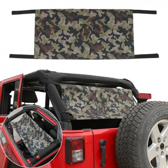 Car Roof Cargo Mesh Hammock Sunshade For Jeep Wrangler TJ JK JL JT Camouflage