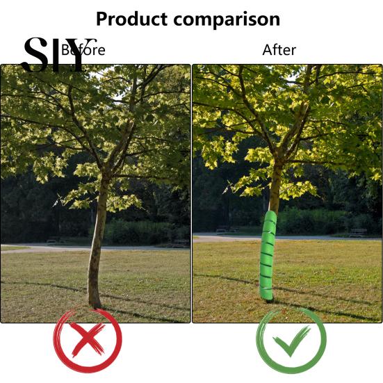 Tree Protection Tool 2Pcs Trunk Protector Guard Spiral Design Tube Wraps Support In Any Weather Condition Effective Anti-bite Sturdy Bark Cover