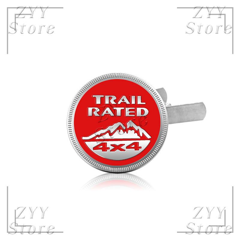 3D Metal Car Grille Emblem 4X4 TRAIL RATED Logo Body Sticker Auto Badge Decals Accessories