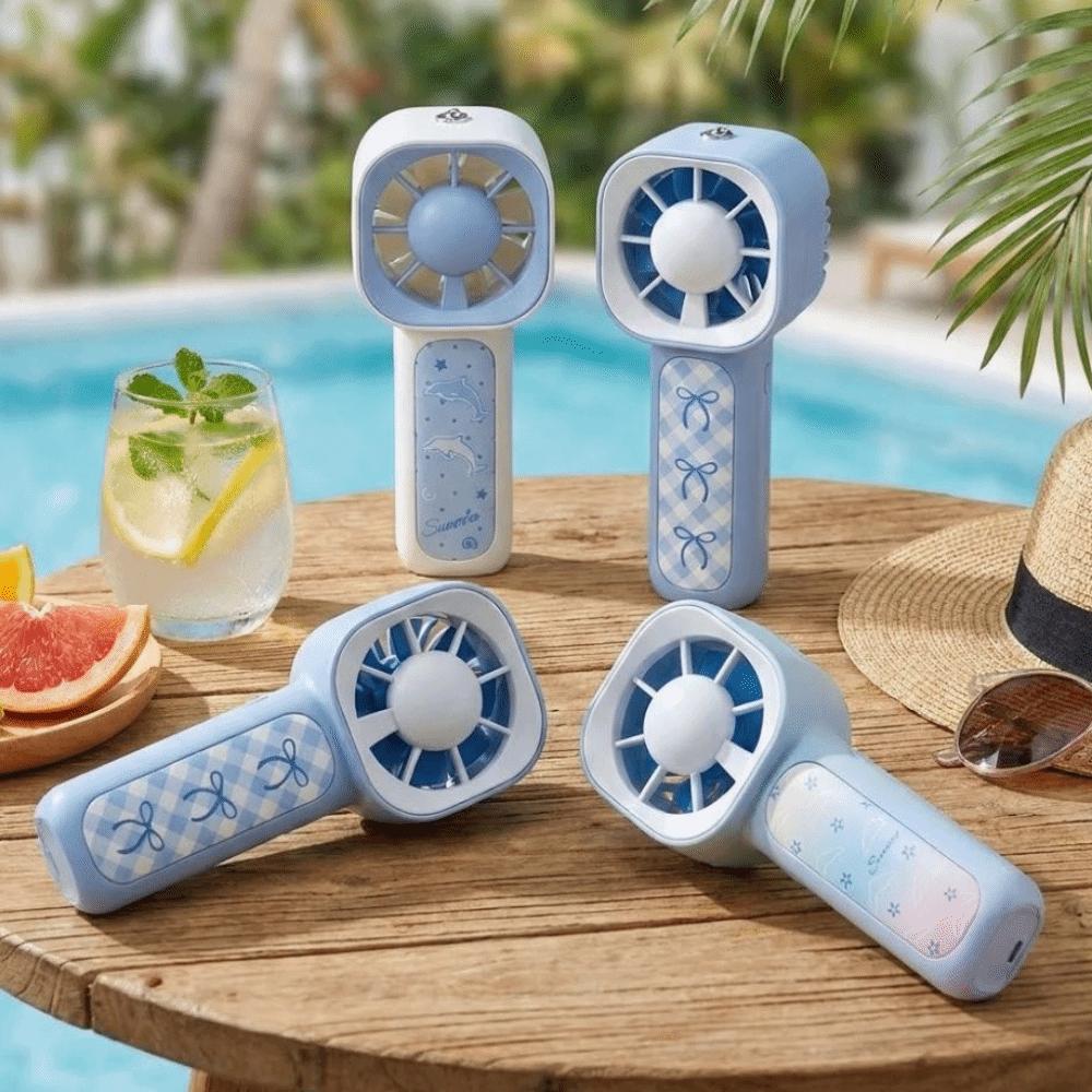 USBRechargeable Pocket Carabiner Fan 3 Gears Cooling Fan Mini Handheld Fan Summer Essentials