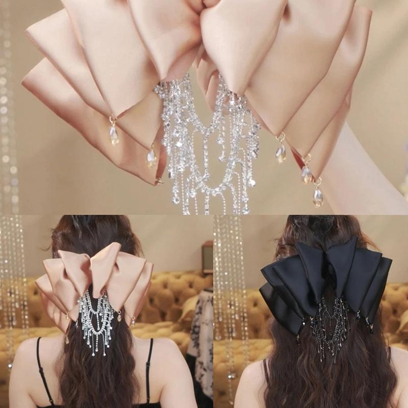 Французская многослойная лента бант заколка для волос кисточка элегантный бант шпильки аксессуары для волос для женщин