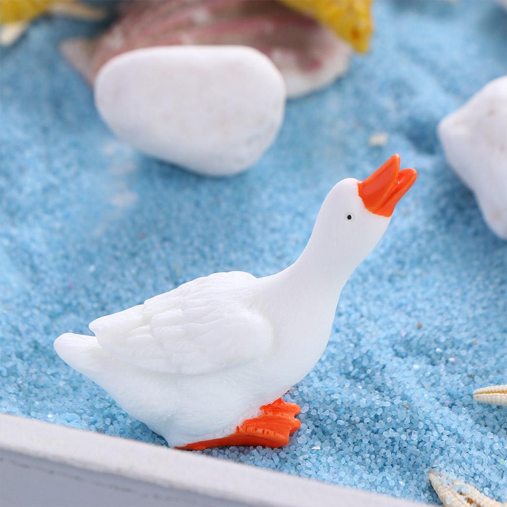 Swan Parent-child Gift Home Decoration Goose Figurine Bonsai Ornament Miniatures Desk Pot Craft