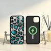 Модный Чехол для Телефона с Принтом Тигра и Леопарда Для iPhone17,16,15,14,13,12,11 Plus,Pro Max Магнитный Для Magsafe Беспроводной Зарядки