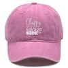 classy savage side" Print Snapback Baseball Cap, Flat Cap Headwear Raw Brim Breathable Curved Brim Adjustable Sun Hat