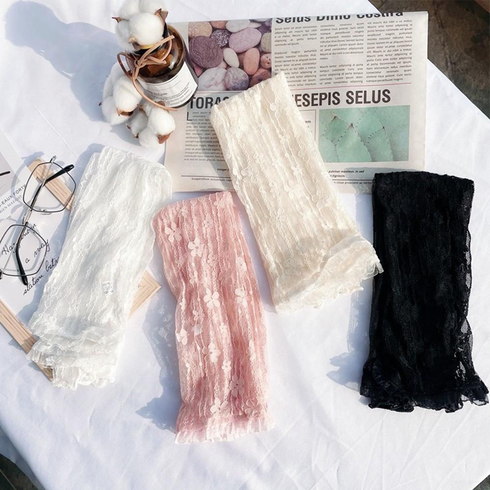 Sleeve Gloves Solid Color Sun Protection White Womens