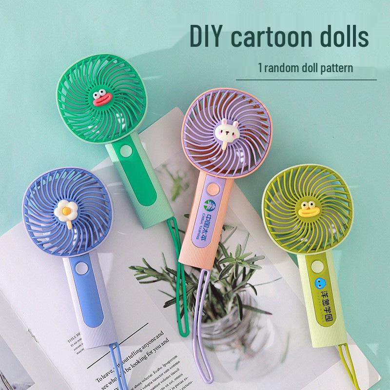 Rechargeable USB Mini Cartoon Snail Fan - Handheld & Desktop Electric Fan Gift