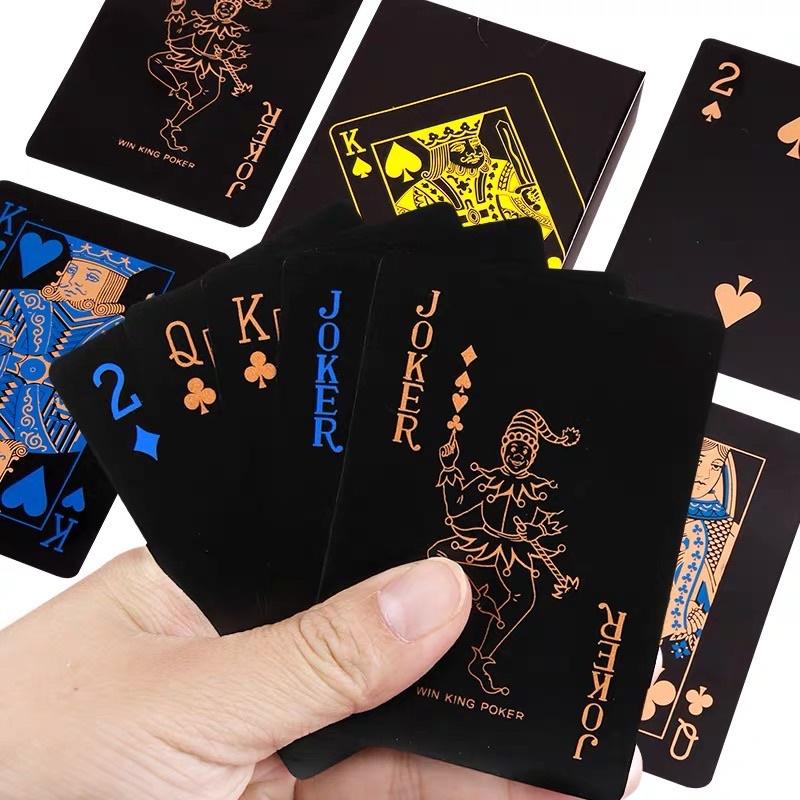 Черный пластиковый магический покер ПВХ водонепроницаемый шахматы и карты досуг игра покер настольная игра аксессуары