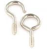 Nickel Plated Curtain Wire Hooks & Eyes (Pack of 12)