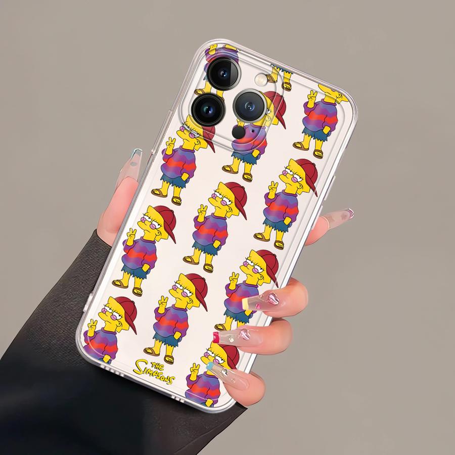Чехол The S-simpsons для iPhone 17 Pro Max 11 15 XS Max Air 7 8 16 XR 13 Pro 14 Plus 12 Mini Мягкий чехол для телефона