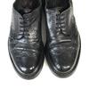 Lloyd Vintage Leather Wingtip Dress Shoes Black Size 40 6F 25.0cm Made in Germany(USED)