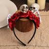 Skull Branch Hair Hoop Rose Flower Halloween Flower Crown Costume Party Accessories