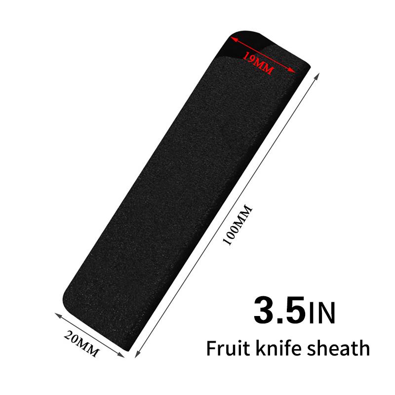 1 шт. АБС бархат нержавеющая сталь защита от падения чехлы для ножей кухонные столовые приборы черный кухонный аксессуар протектор лезвия ножа