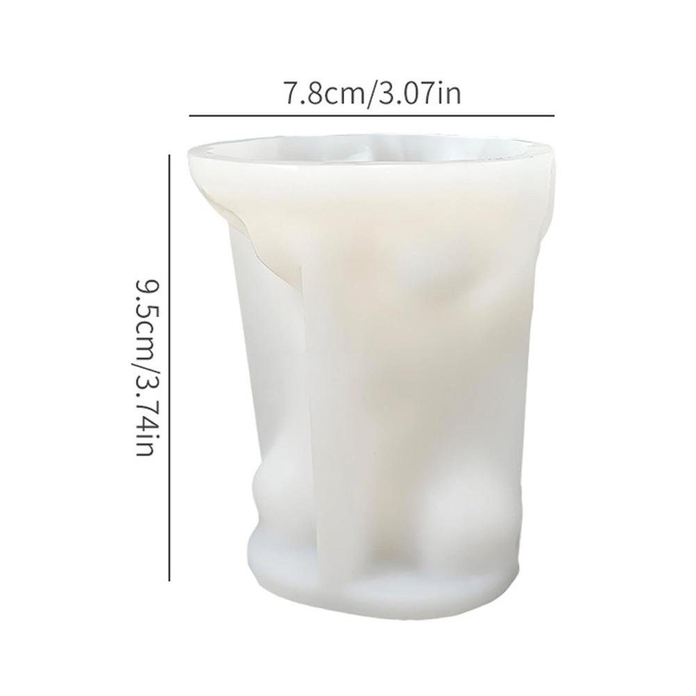 Креативная свеча-пень енота, силиконовая форма, DIY, миниатюрный пейзаж, животное, енот, украшение для дома, фигурка, гипсовая форма, украшение для дома