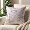 Kawaii MMiffy Cute cushion cover For Pillow Printing Sofa Decoration Home Car Room Coffee Shop Office Nordic Simplicity