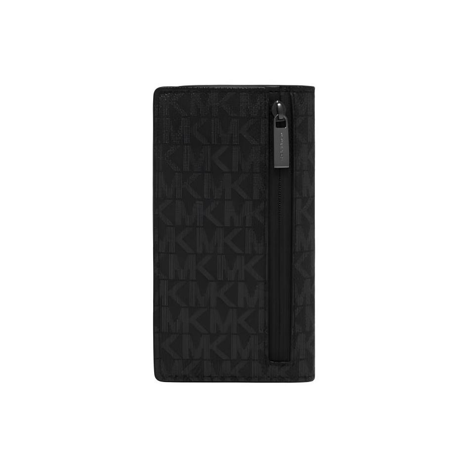 Michael Kors Mk Cooper Кошелек для карт складной с принтом-монограммой из искусственной кожи Мужские аксессуары Черный 36F3COLD1BBLACK