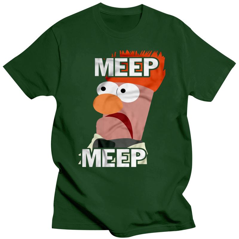 2023 Новая забавная футболка унисекс, модная футболка Meep Meep The Muppet Show и женская футболка с мензуркой