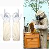 1 Pair Professional Canvas Sheepskin Gloves Anti-sting Beekeeping Tools Safe Beekeeping Gloves