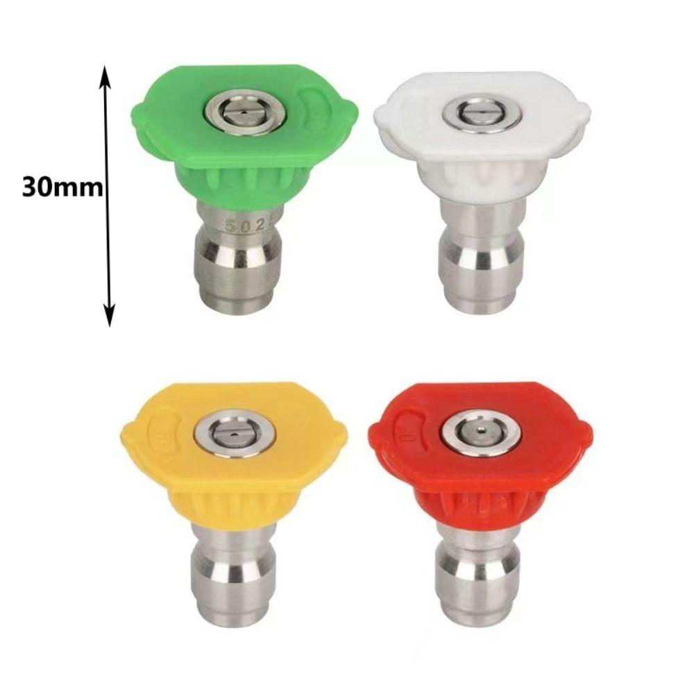 5 шт. быстроразъемная насадка для мойки высокого давления из нержавеющей стали, насадки для мойки автомобиля, насадки для мойки высокого давления