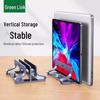 Green Link Portable Laptop Vertical Stand for MacBook, Apple, Lenovo – Desktop Storage Solution