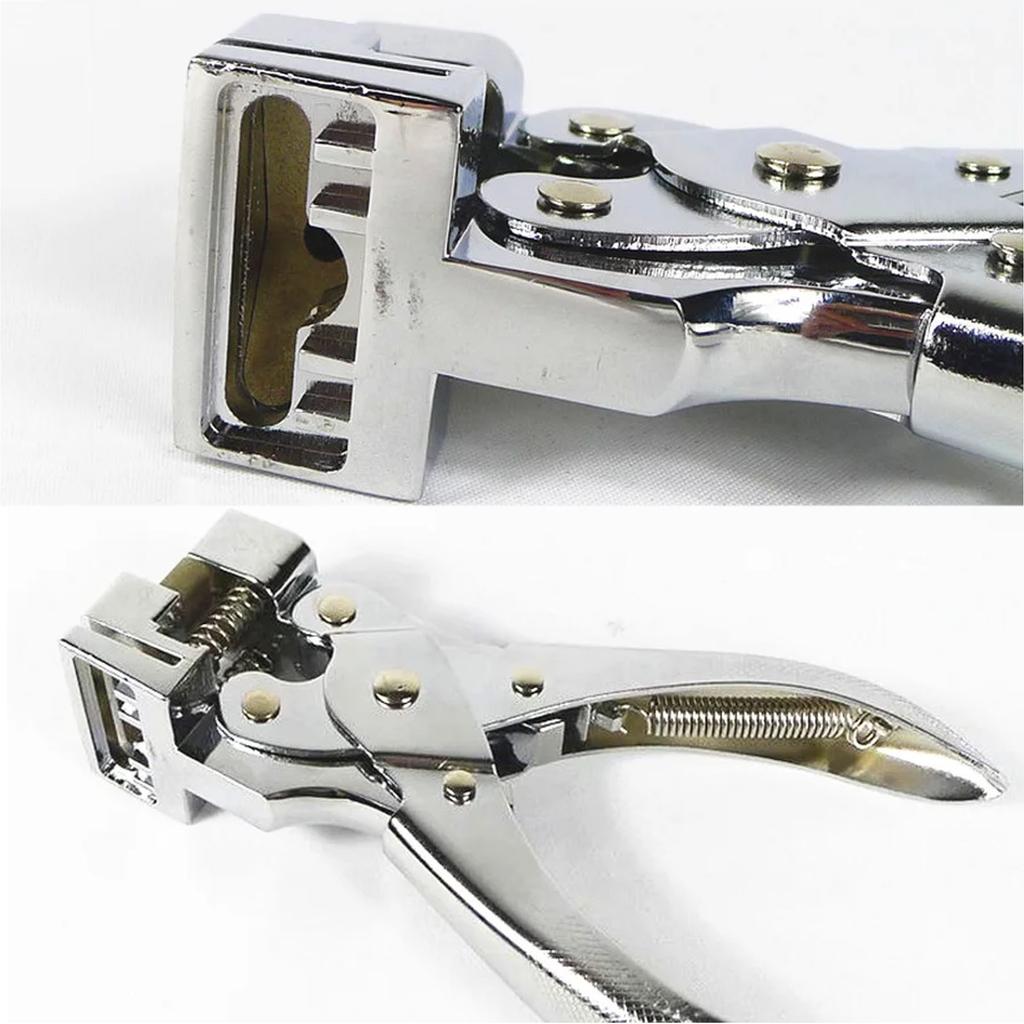 6MM/8MM Manual Single Round Hole Puncher, Plastic Bag OPP Bag PVC Packaging Bag Hole Punching Pliers with 3 Gaskets