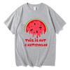 Shirts Streetwear This Is Not a Watermelon Palesti Graphic Tee Shirt Fashion Short Sleeve T-shirt Unisex 100% Cotton Oversized T
