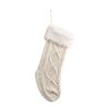With Fluff Knitted Christmas Stocking Large Size Christmas Tree Ornaments  Family