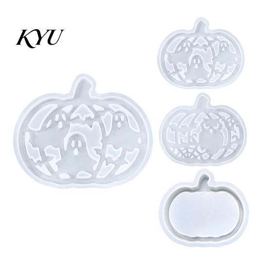 Pumpkin Box Mold 1 Set Halloween Lampshade Silicone Mold, DIY Hollow Resin Casting Molds Gypsum Cement Epoxy for Crafts Handmade