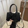Trendy Women's Shoulder Bag 2024 Spring Bow-knot Street Style Handbag Pu Leather