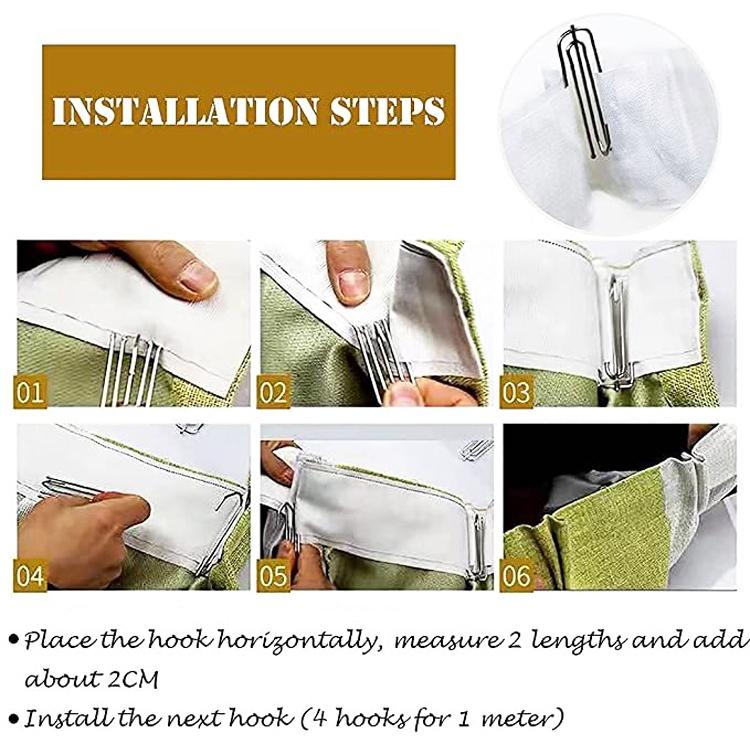 Hot Selling 2 Sets Four Claw Hook Set Curtain Replacement Hook Home Hook Use Accessories
