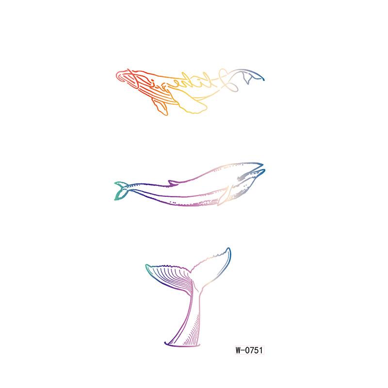 Красочный стикер Мультяшная татуировка Временная водостойкая Анимация Цветок Персонализированный цветок Тату-наклейка на руку