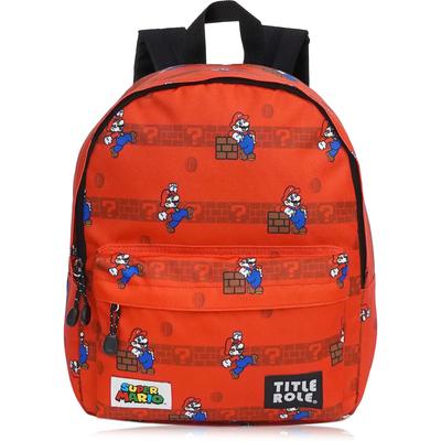 [Главная роль] Рюкзак SUPER MARIO (Супер Марио) ДЕТИ Прыгай и беги Красный