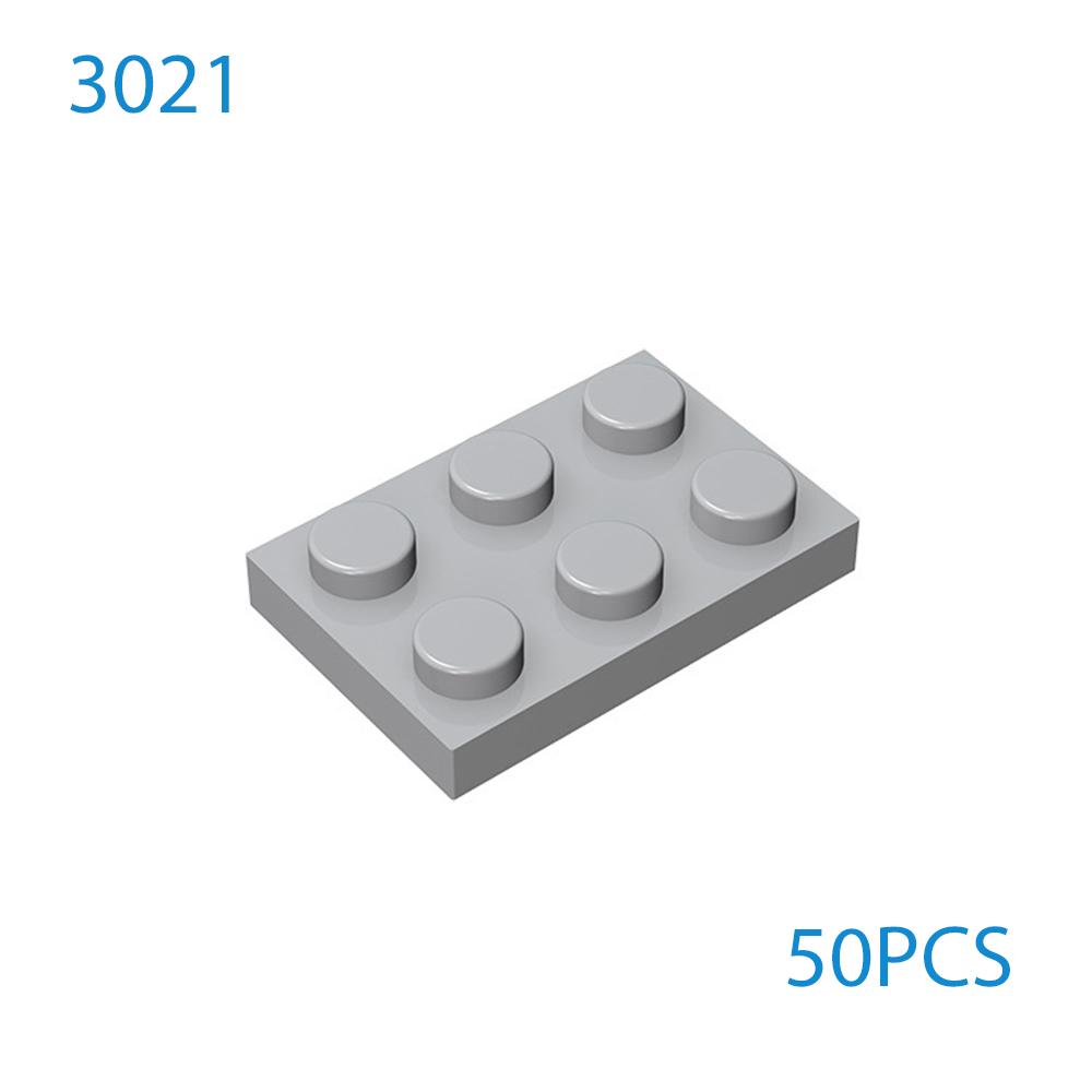 50 шт. DIY MOC Строительные блоки Тонкие Фигурки Кирпичики 2x3 Точки 12Цветов Образовательные Совместимые 3021 Игрушки для Детей Рождественский подарок