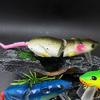 1/7Pcs 8CM/15.3G Metal Mouse Lure with Treble Hook 2-Sections Bionic 3D Rat Artificial