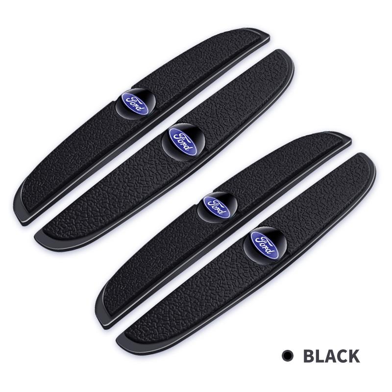 4pcs Rubber Bumper Strip Car Door Anti-Collision Emblem Sticker for Ford Fiesta Range Focus Mondeo Explorer Fusion Transit Edge xzc9