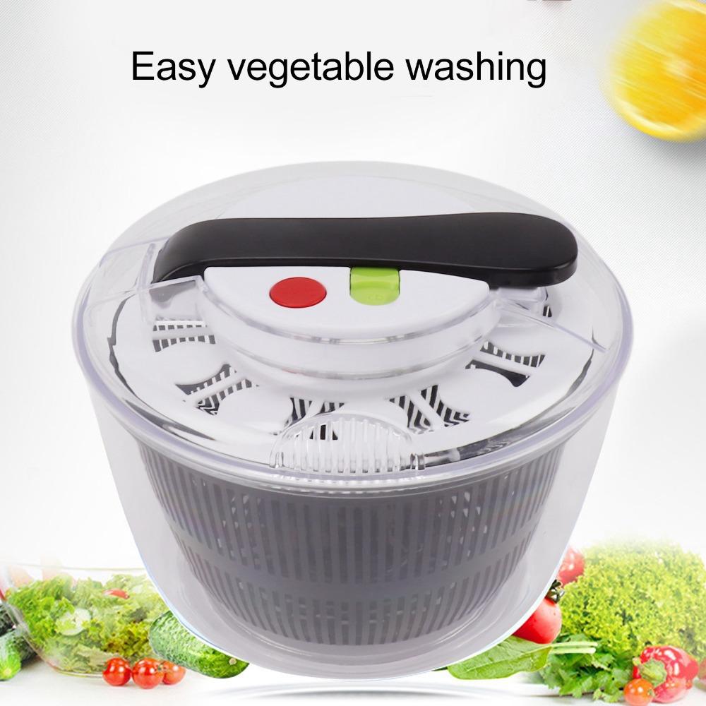 Black Transparent White Vegetable Dryer Plastic Lettuce Spinner Vegetable Dehydrator Salad Lovers