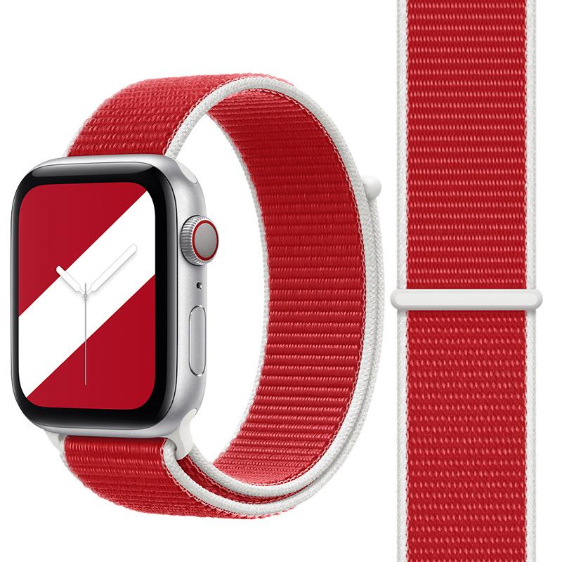 VAORLO Strap for Apple Watch Band 44mm 40mm iWatch 42mm 38mm Smartwatch International Nylon Loop Sports Bracelet Apple Watch 3 4 5 SE 6