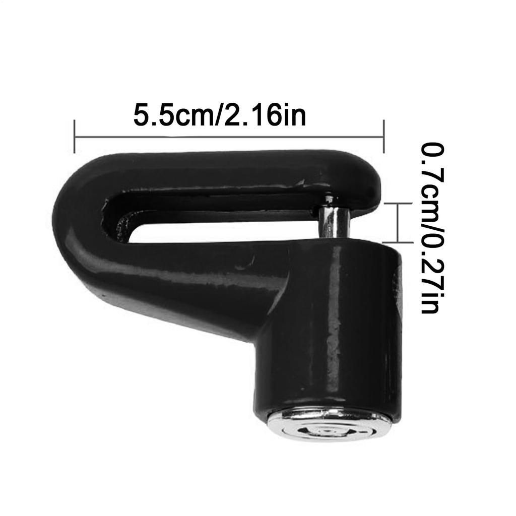 Мотоциклетный дисковый замок, Мотоциклетный замок дискового тормоза - Легированная сталь, Замок колеса скутера, Электрический