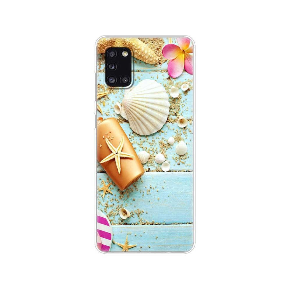 Силиконовый чехол для Samsung Galaxy A31, Мягкая задняя крышка из ТПУ для телефона Samsung A31 A 31 SM-A315F, защитный чехол 6,4 дюйма, бампер