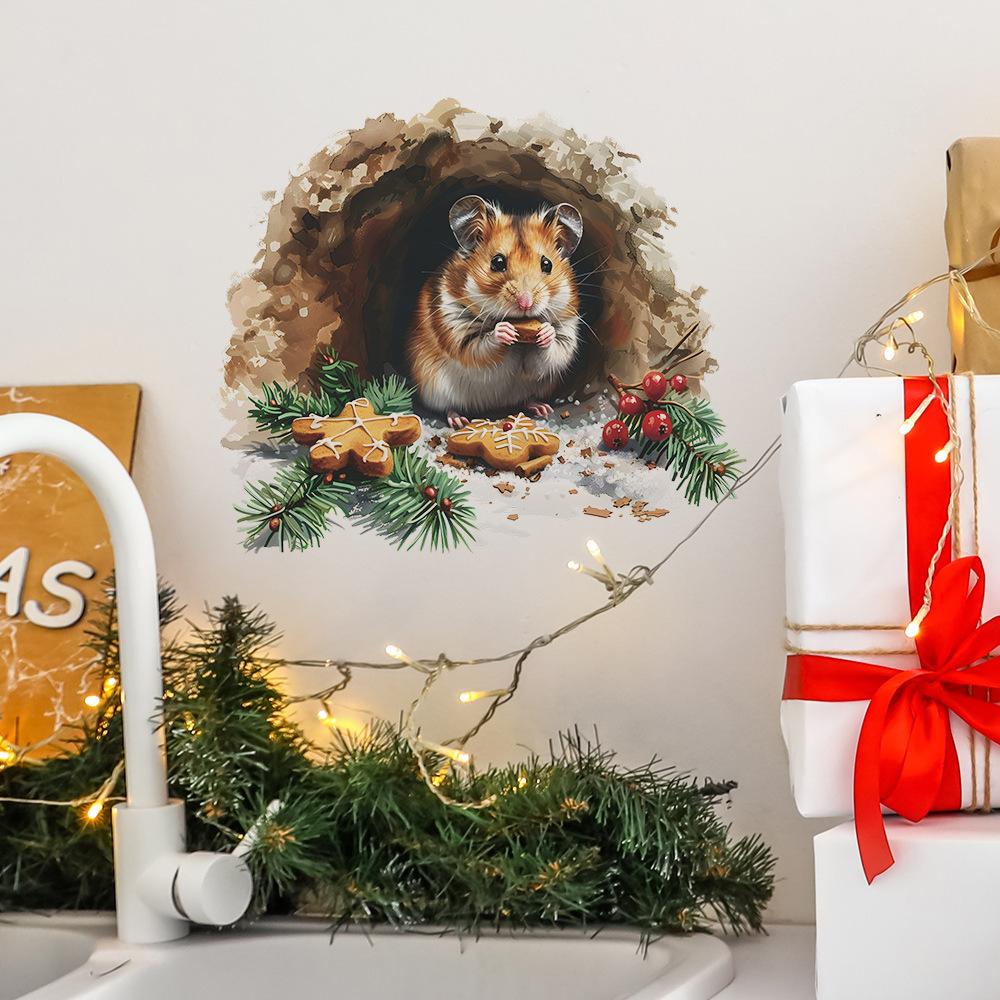 Печенье Сломанная Белка Рождество Спальня Гостиная Кабинет Фон Ландшафтный Дизайн Наклейки На Стены