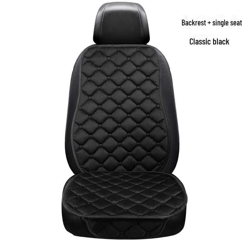 Уютный зимний комплект подушек для сидений автомобиля: Кристальный бархат, нескользящий, теплый и многослойный