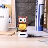Office Solar Powered Animal Shaking Head Toy Car Ornament Decoration Owl Dancing Doll Swinging Toy